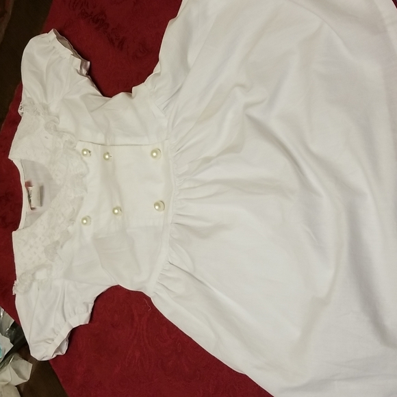 EUC VINTAGE Designer White Dress with Lace - Picture 13 of 16